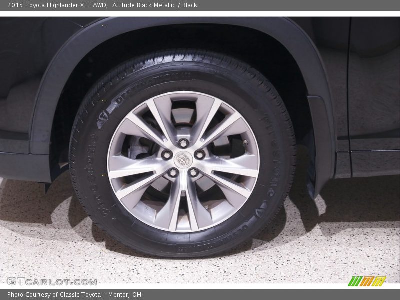 Attitude Black Metallic / Black 2015 Toyota Highlander XLE AWD