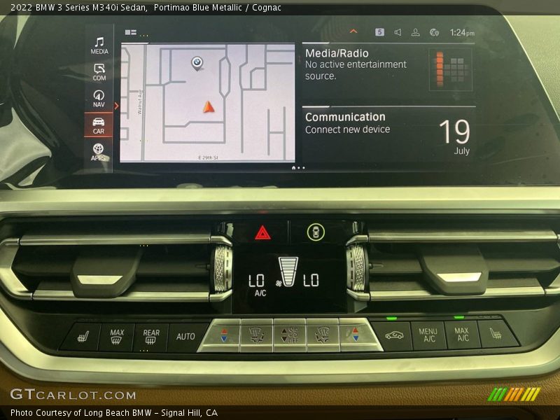 Portimao Blue Metallic / Cognac 2022 BMW 3 Series M340i Sedan