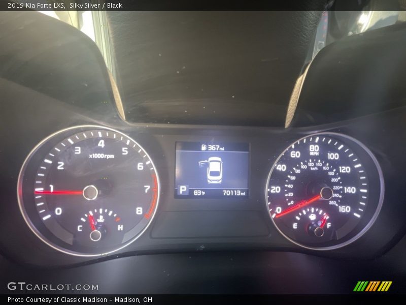 Silky Silver / Black 2019 Kia Forte LXS