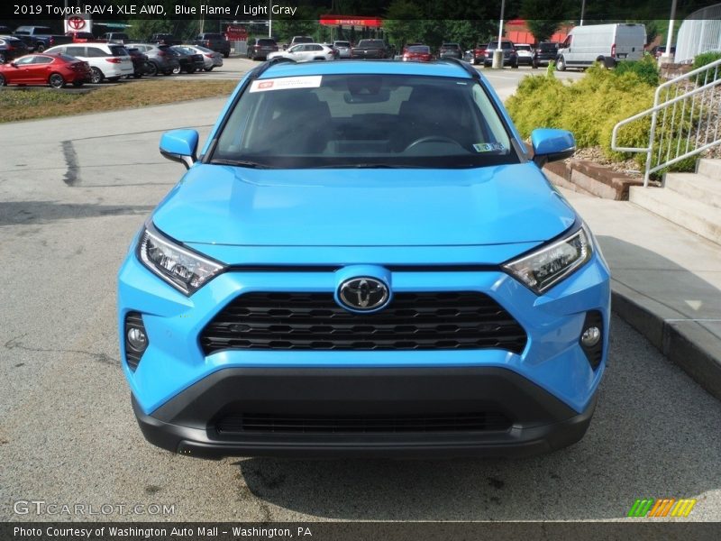 Blue Flame / Light Gray 2019 Toyota RAV4 XLE AWD