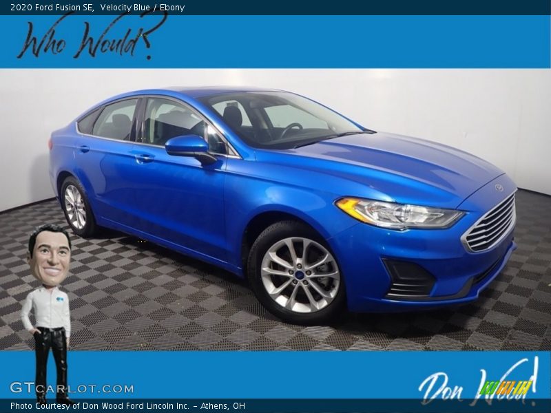 Velocity Blue / Ebony 2020 Ford Fusion SE