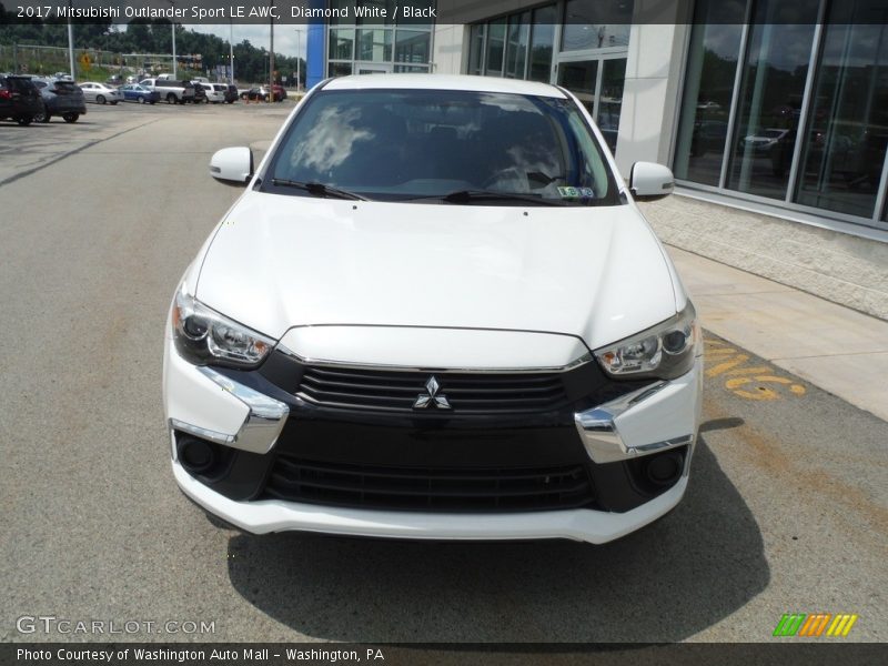 Diamond White / Black 2017 Mitsubishi Outlander Sport LE AWC