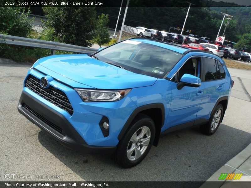 Blue Flame / Light Gray 2019 Toyota RAV4 XLE AWD