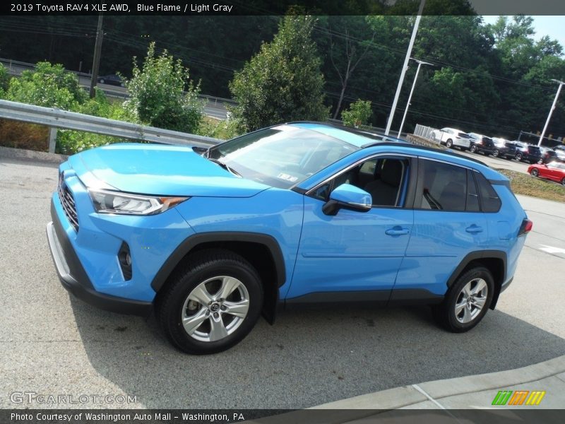 Blue Flame / Light Gray 2019 Toyota RAV4 XLE AWD