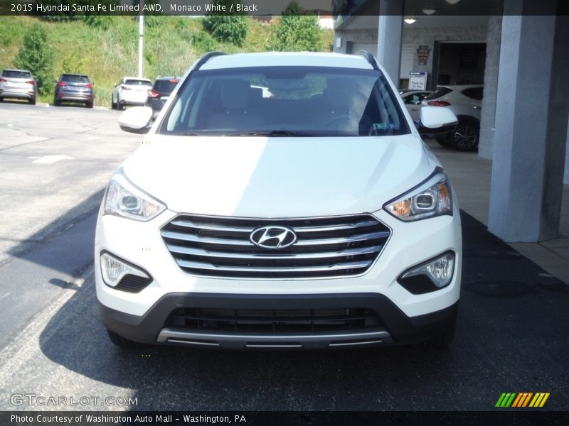 Monaco White / Black 2015 Hyundai Santa Fe Limited AWD
