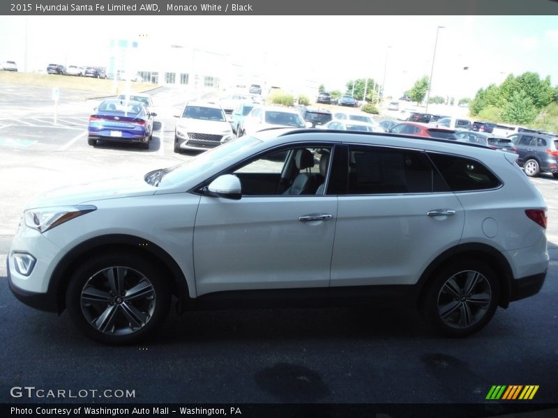Monaco White / Black 2015 Hyundai Santa Fe Limited AWD