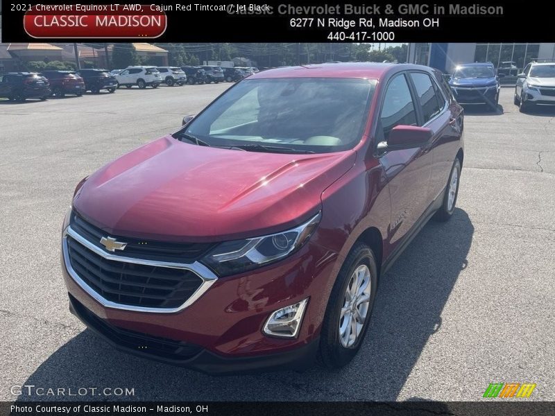 Cajun Red Tintcoat / Jet Black 2021 Chevrolet Equinox LT AWD