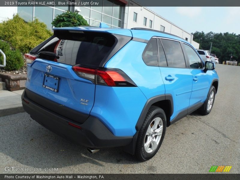 Blue Flame / Light Gray 2019 Toyota RAV4 XLE AWD