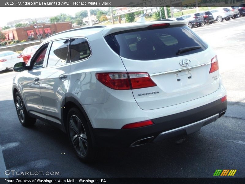 Monaco White / Black 2015 Hyundai Santa Fe Limited AWD