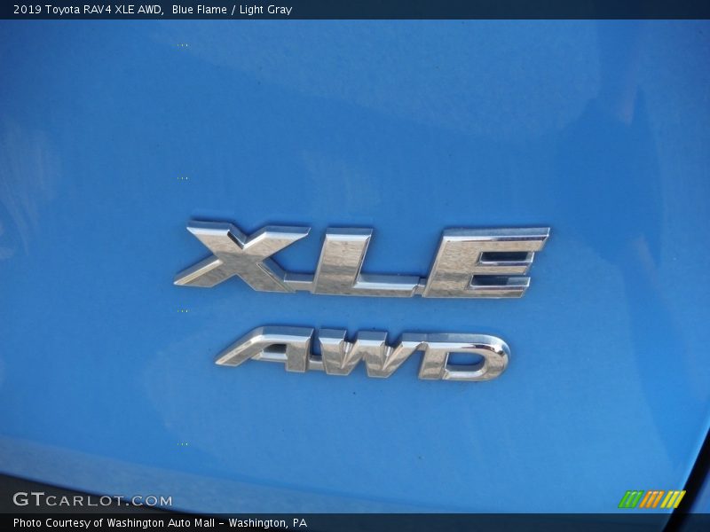 Blue Flame / Light Gray 2019 Toyota RAV4 XLE AWD