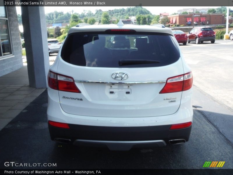 Monaco White / Black 2015 Hyundai Santa Fe Limited AWD