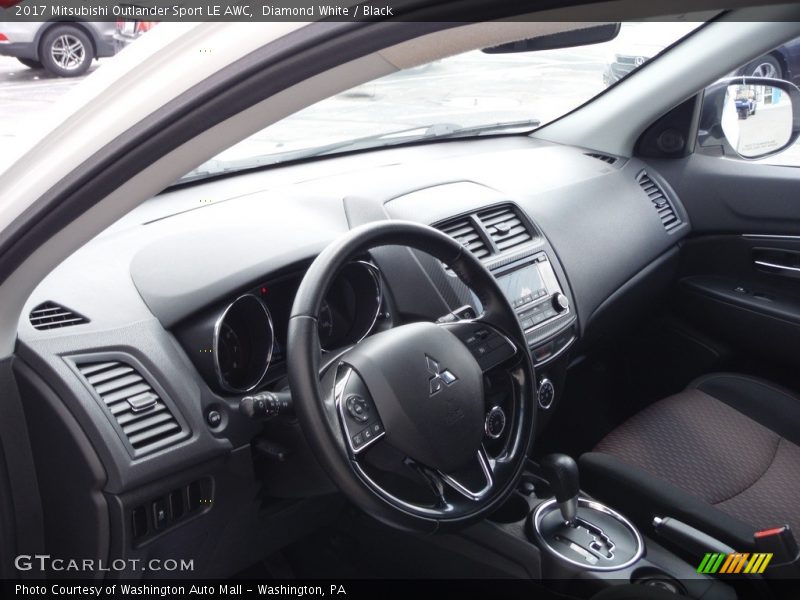 Diamond White / Black 2017 Mitsubishi Outlander Sport LE AWC