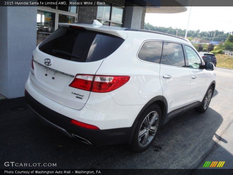 Monaco White / Black 2015 Hyundai Santa Fe Limited AWD