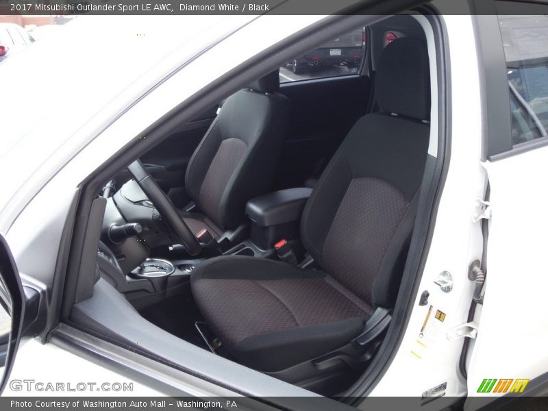 Diamond White / Black 2017 Mitsubishi Outlander Sport LE AWC