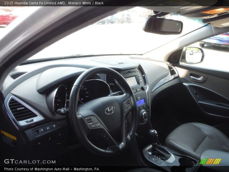 Monaco White / Black 2015 Hyundai Santa Fe Limited AWD