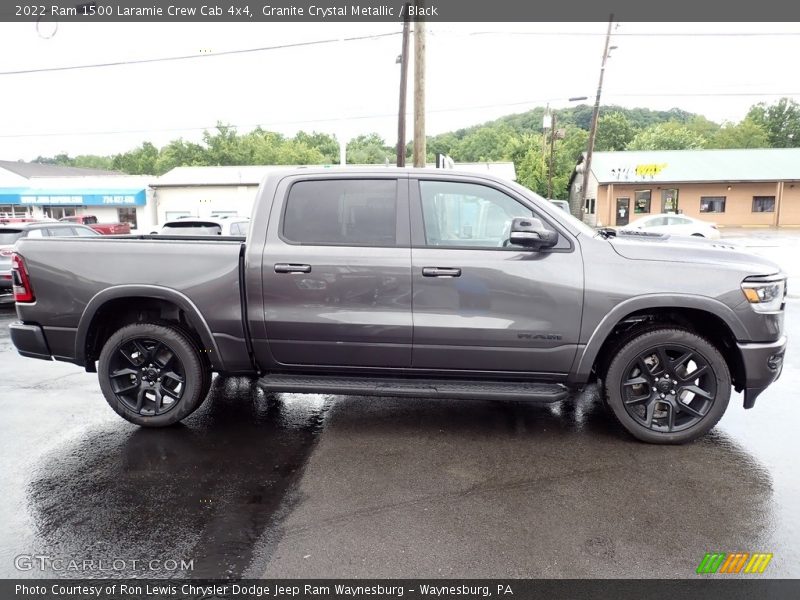 Granite Crystal Metallic / Black 2022 Ram 1500 Laramie Crew Cab 4x4