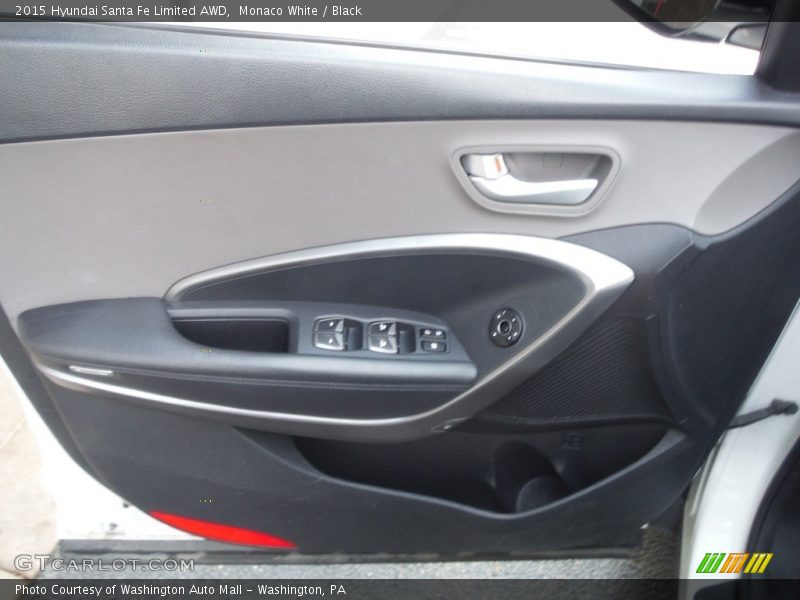 Monaco White / Black 2015 Hyundai Santa Fe Limited AWD