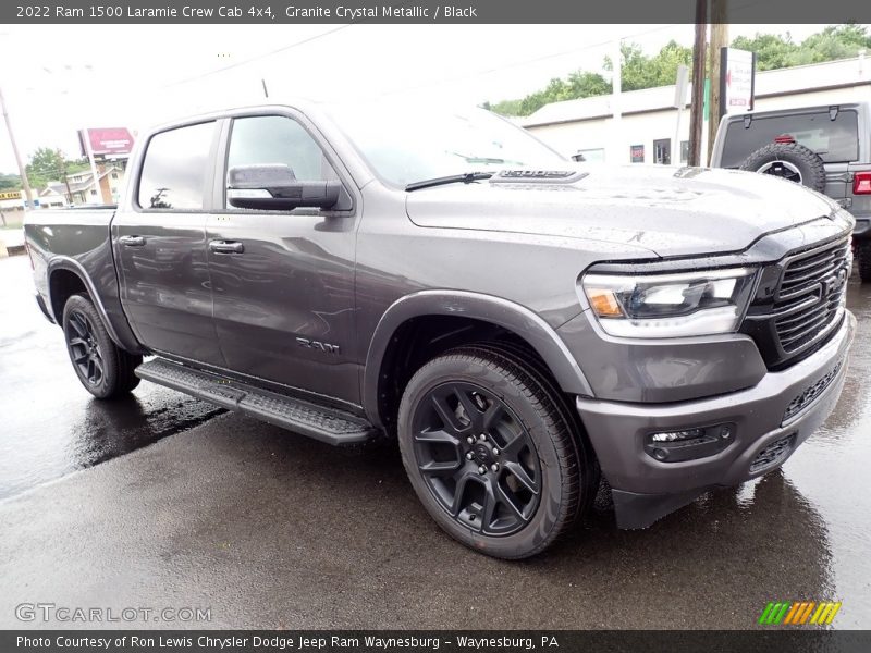 Granite Crystal Metallic / Black 2022 Ram 1500 Laramie Crew Cab 4x4