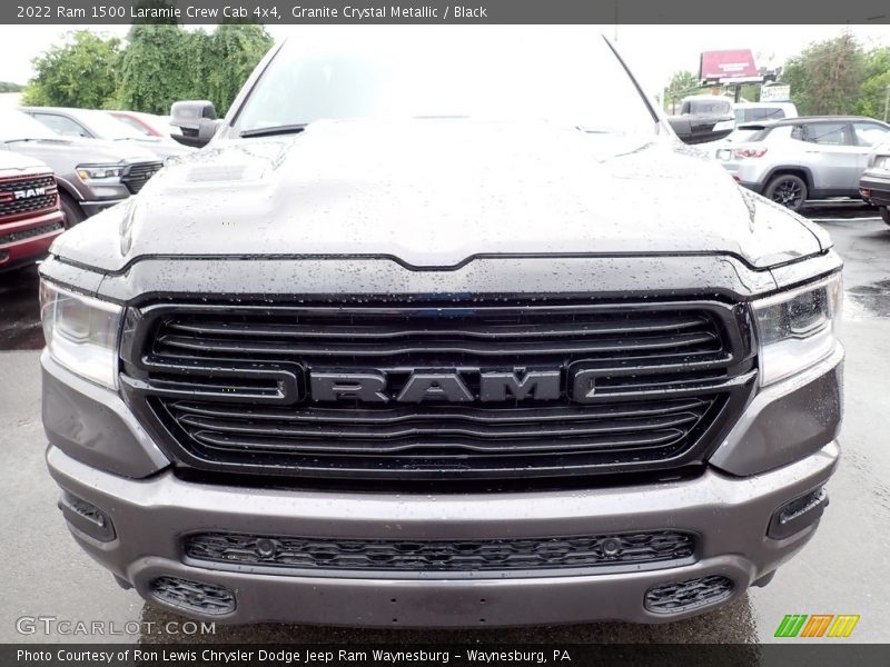 Granite Crystal Metallic / Black 2022 Ram 1500 Laramie Crew Cab 4x4