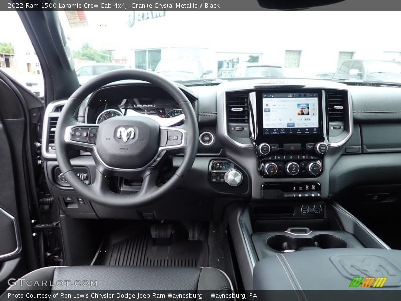 Granite Crystal Metallic / Black 2022 Ram 1500 Laramie Crew Cab 4x4
