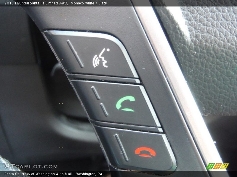 Monaco White / Black 2015 Hyundai Santa Fe Limited AWD