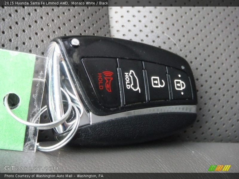 Monaco White / Black 2015 Hyundai Santa Fe Limited AWD