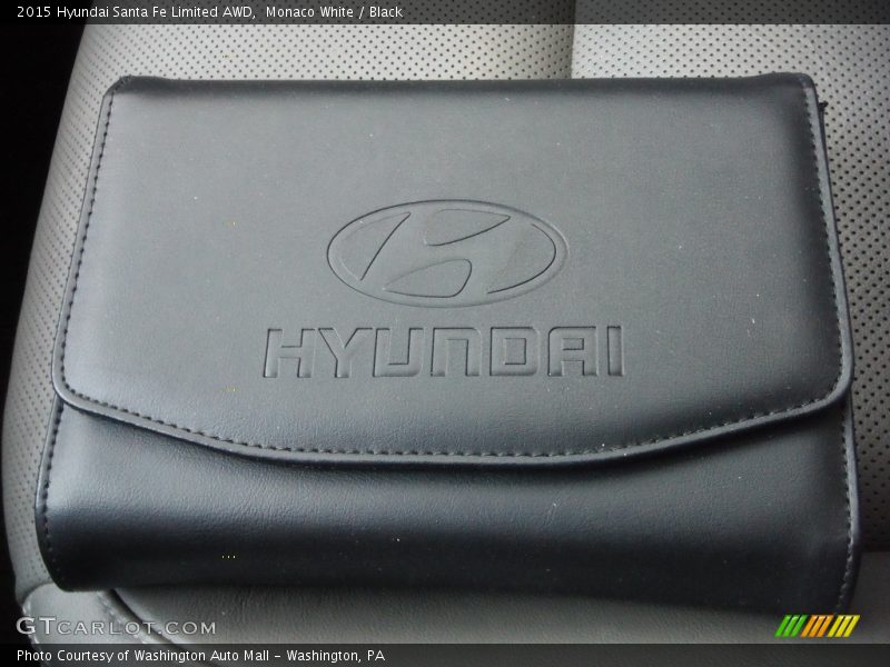 Monaco White / Black 2015 Hyundai Santa Fe Limited AWD