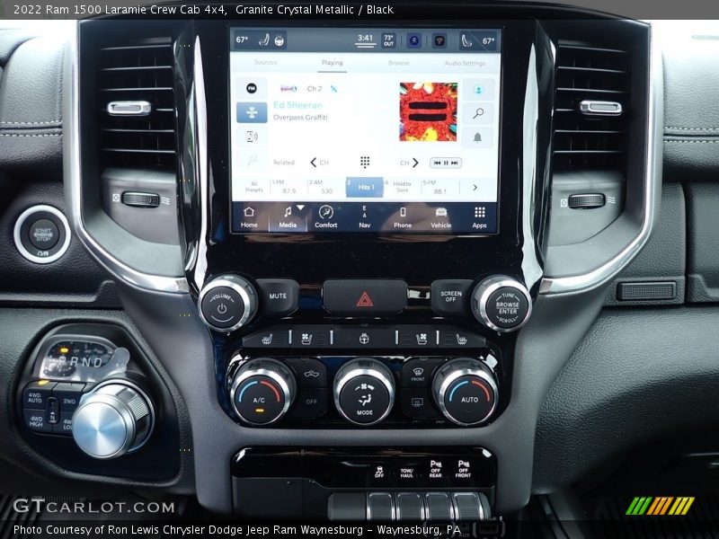 Granite Crystal Metallic / Black 2022 Ram 1500 Laramie Crew Cab 4x4