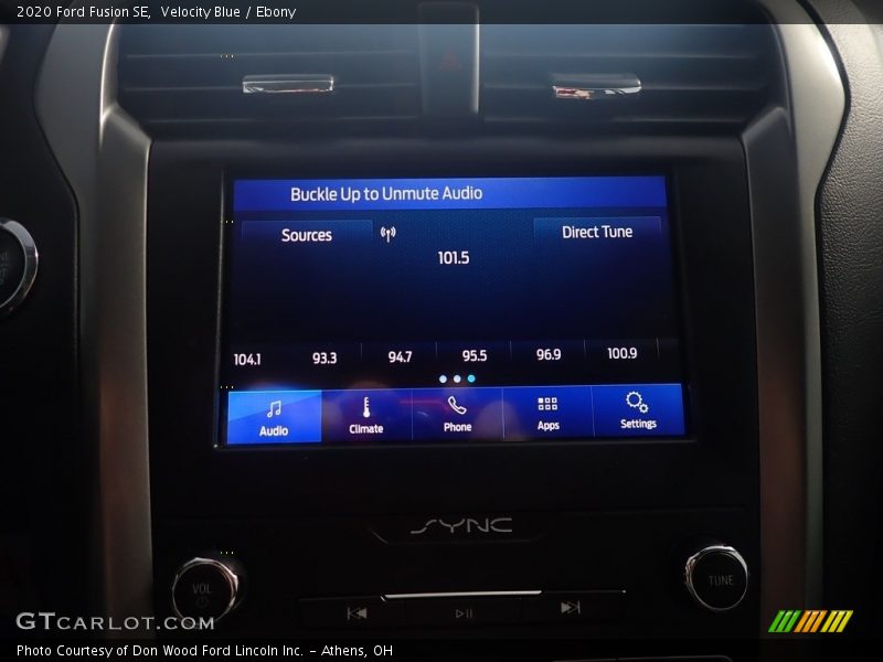 Velocity Blue / Ebony 2020 Ford Fusion SE