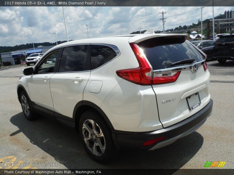 White Diamond Pearl / Ivory 2017 Honda CR-V EX-L AWD