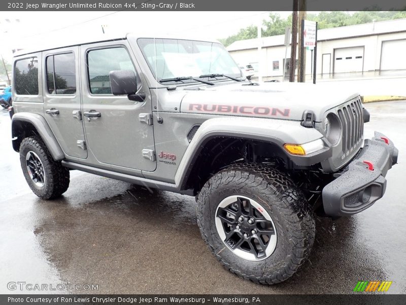 Sting-Gray / Black 2022 Jeep Wrangler Unlimited Rubicon 4x4