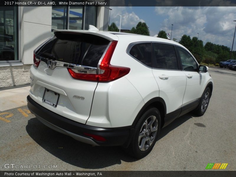 White Diamond Pearl / Ivory 2017 Honda CR-V EX-L AWD