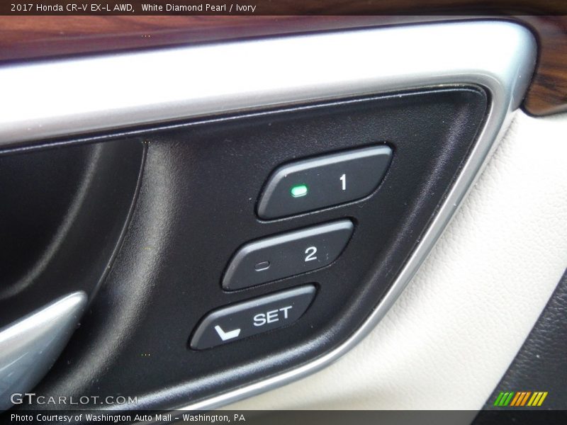 White Diamond Pearl / Ivory 2017 Honda CR-V EX-L AWD