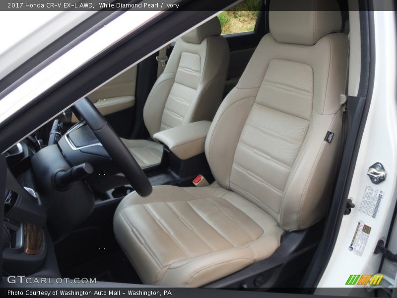 White Diamond Pearl / Ivory 2017 Honda CR-V EX-L AWD