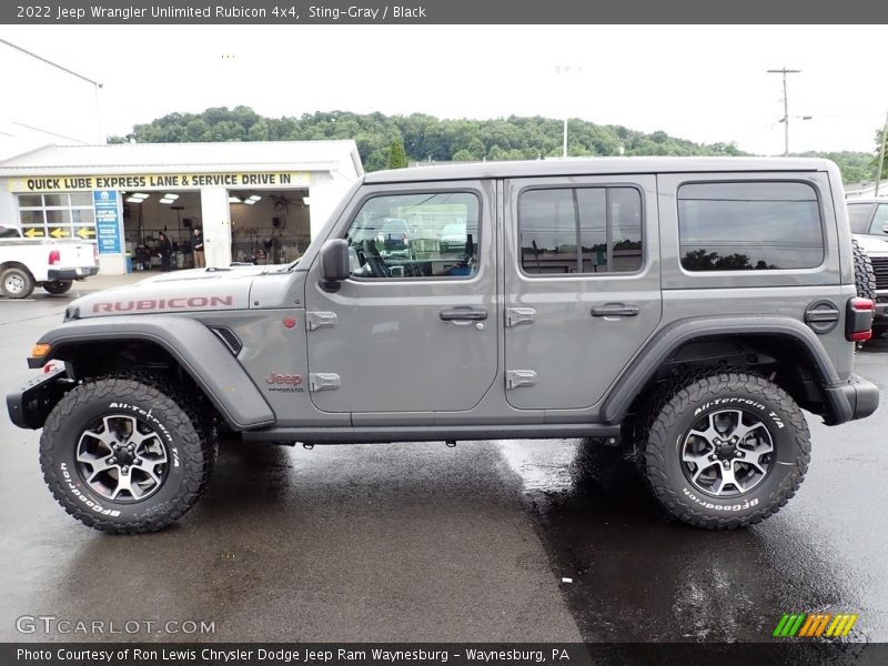 Sting-Gray / Black 2022 Jeep Wrangler Unlimited Rubicon 4x4