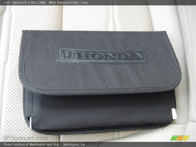 White Diamond Pearl / Ivory 2017 Honda CR-V EX-L AWD