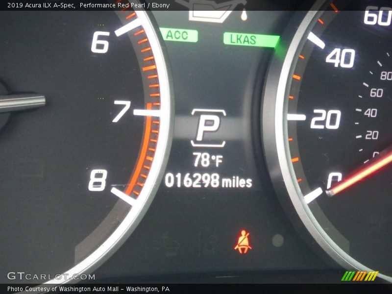 Performance Red Pearl / Ebony 2019 Acura ILX A-Spec