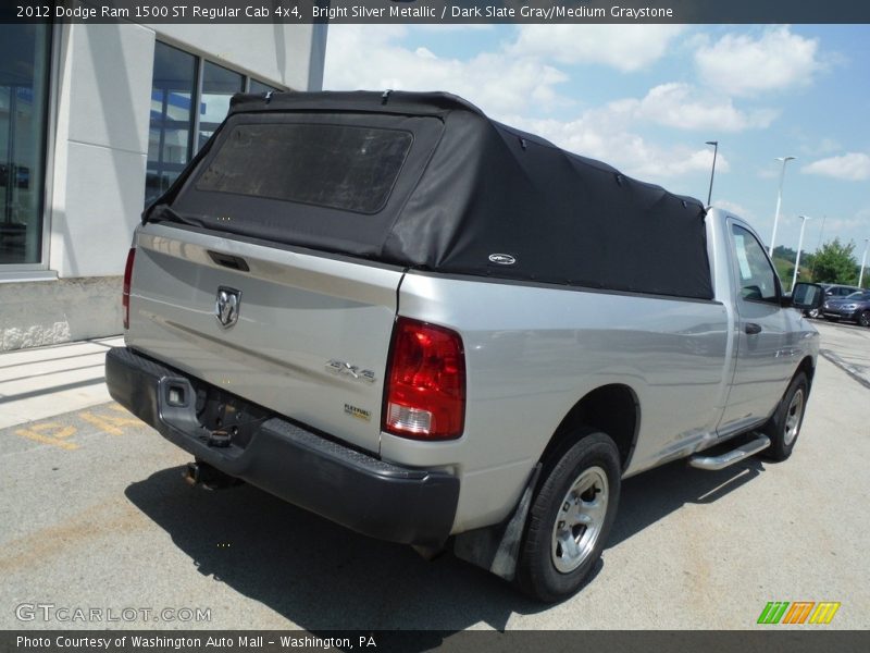 Bright Silver Metallic / Dark Slate Gray/Medium Graystone 2012 Dodge Ram 1500 ST Regular Cab 4x4