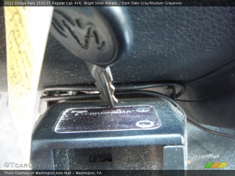 Bright Silver Metallic / Dark Slate Gray/Medium Graystone 2012 Dodge Ram 1500 ST Regular Cab 4x4