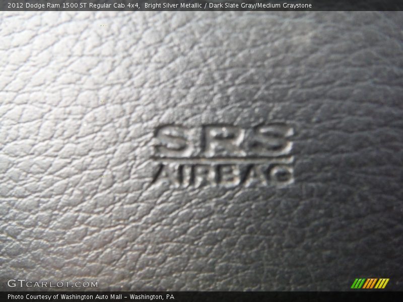Bright Silver Metallic / Dark Slate Gray/Medium Graystone 2012 Dodge Ram 1500 ST Regular Cab 4x4