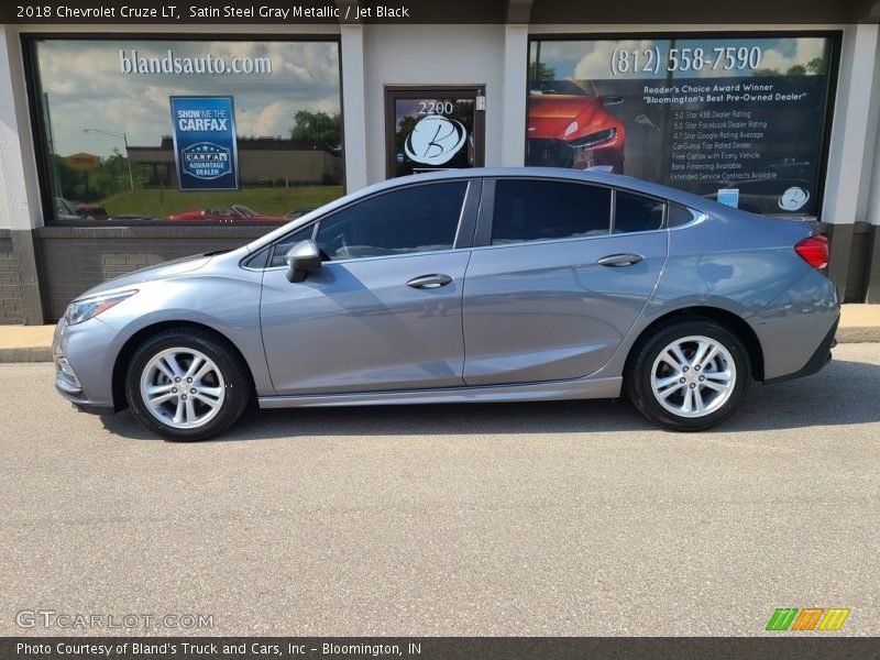 Satin Steel Gray Metallic / Jet Black 2018 Chevrolet Cruze LT