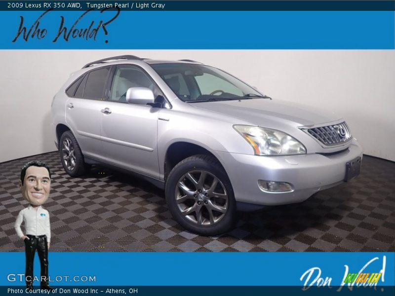 Tungsten Pearl / Light Gray 2009 Lexus RX 350 AWD