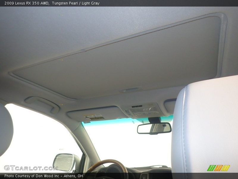 Tungsten Pearl / Light Gray 2009 Lexus RX 350 AWD