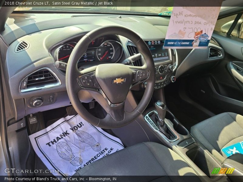 Satin Steel Gray Metallic / Jet Black 2018 Chevrolet Cruze LT