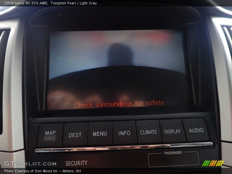 Tungsten Pearl / Light Gray 2009 Lexus RX 350 AWD