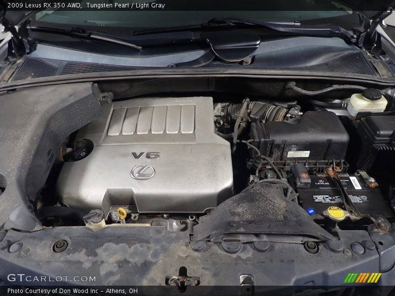 Tungsten Pearl / Light Gray 2009 Lexus RX 350 AWD