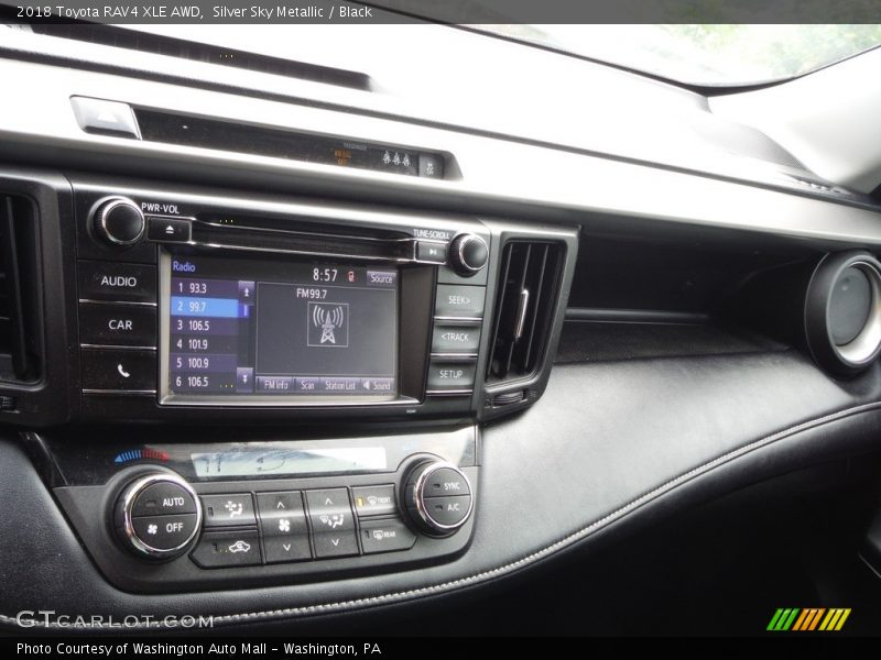 Silver Sky Metallic / Black 2018 Toyota RAV4 XLE AWD