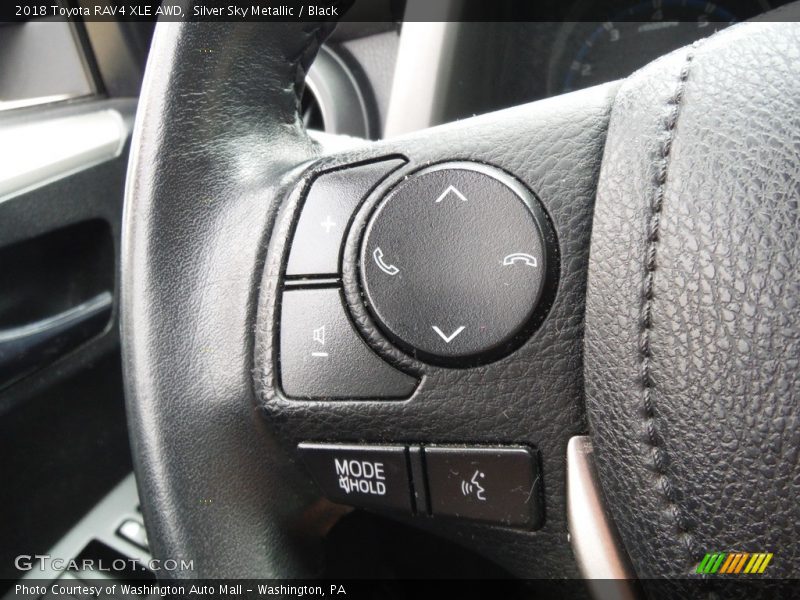 Silver Sky Metallic / Black 2018 Toyota RAV4 XLE AWD