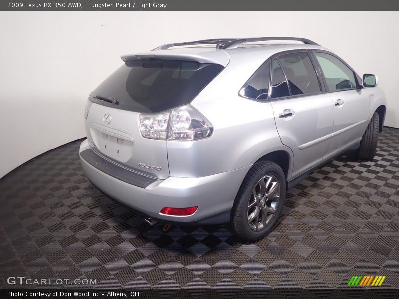 Tungsten Pearl / Light Gray 2009 Lexus RX 350 AWD