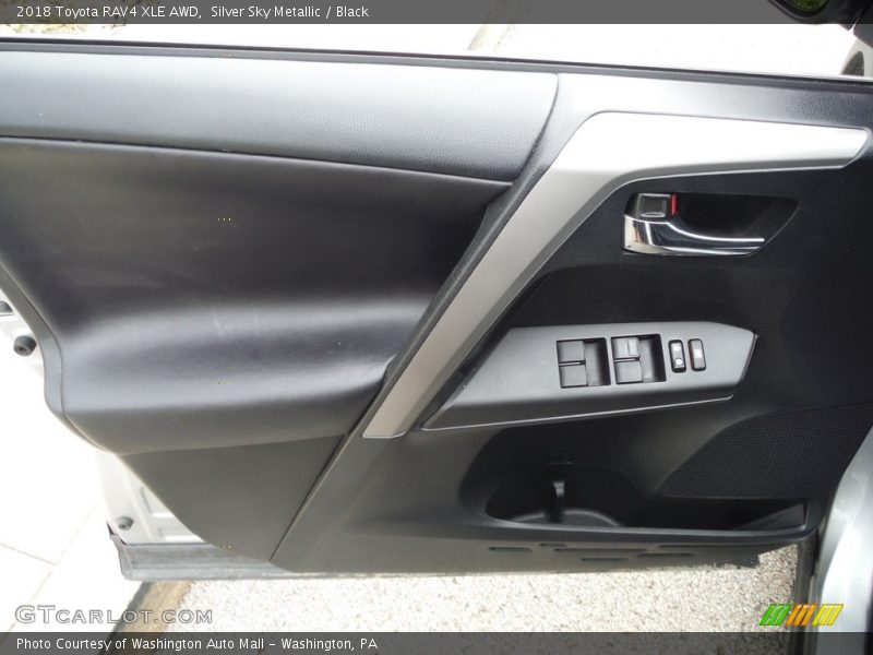 Silver Sky Metallic / Black 2018 Toyota RAV4 XLE AWD